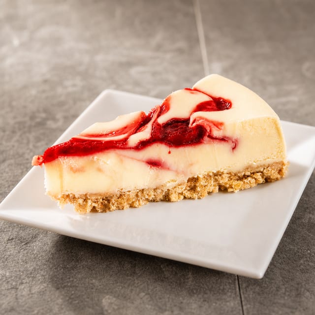 Strawberry Swirl Cheesecake.