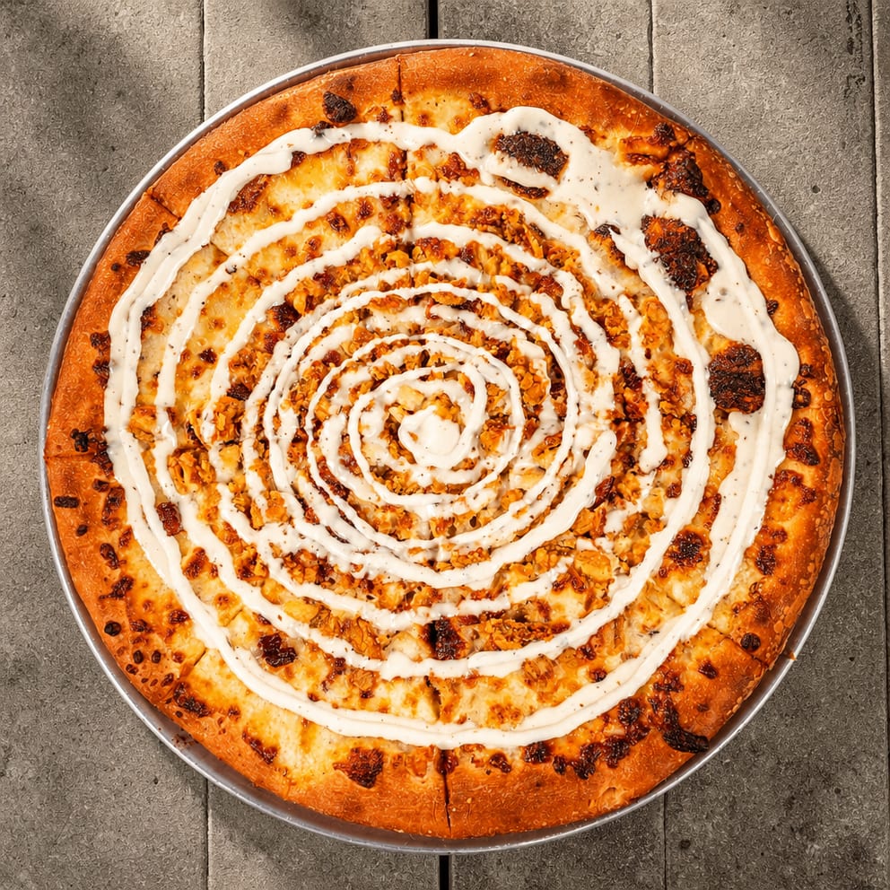 Chicken Bacon Ranch Pizza.